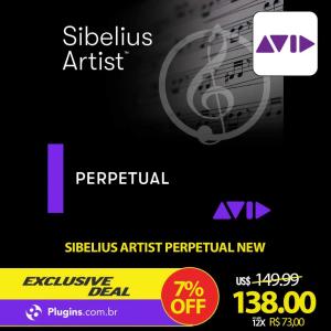 sibelius artist perpetual new exc plugins